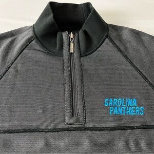 Tommy Bahama Men’s NFL Carolina Panthers half zip reversible sweater Medium